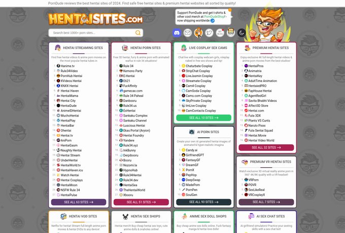 Hentai Sites screenshot